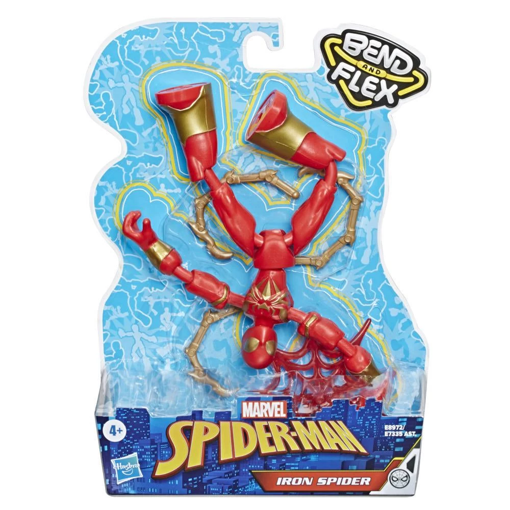 Hasbro Marvel Spider-Man Bend And Flex Iron Spider Action Figure 1 Hasbro Marvel Spider-Man Bend And Flex Iron Spider Action Figure