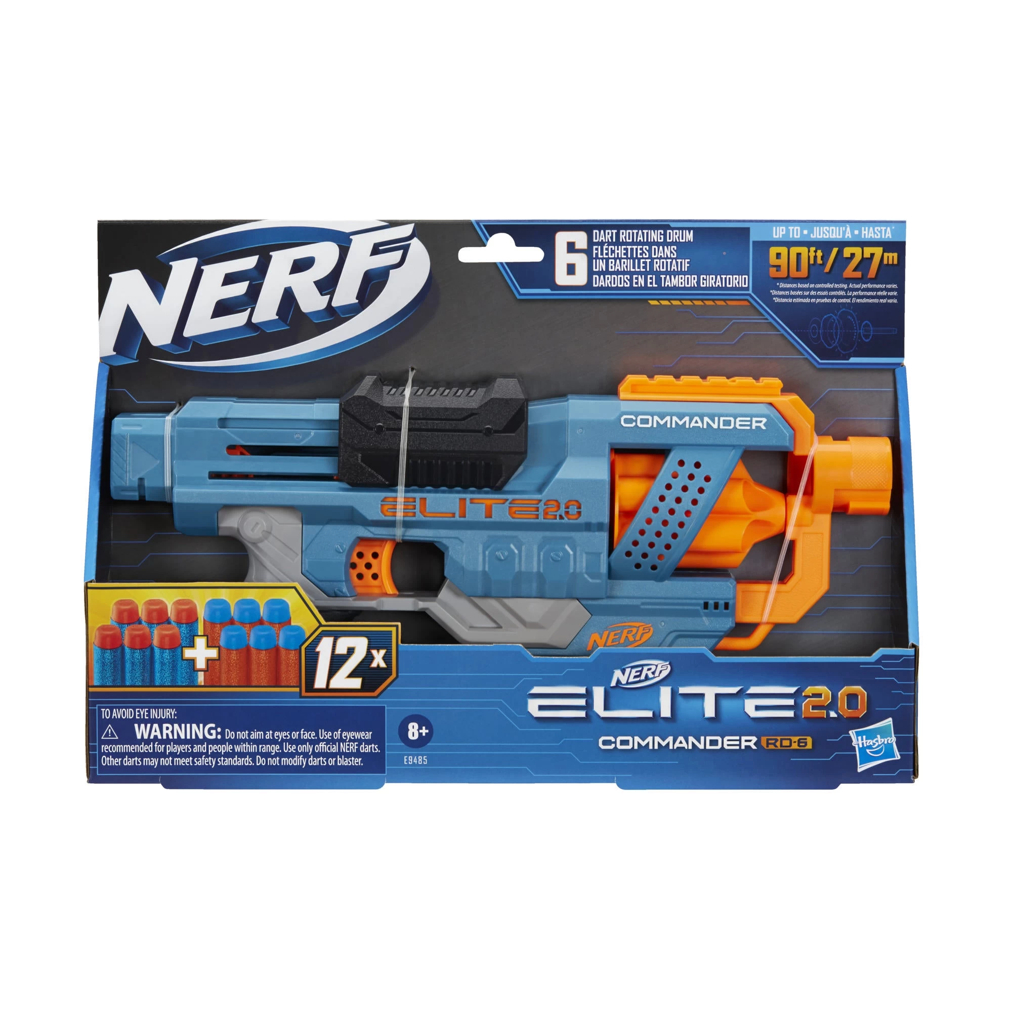 Hasbro NERF Elite 2.0 Commander RD-6 Blaster (with 12 Darts And Rotating Drum) 1 Hasbro NERF Elite 2.0 Commander RD-6 Blaster (with 12 Darts And Rotating Drum)