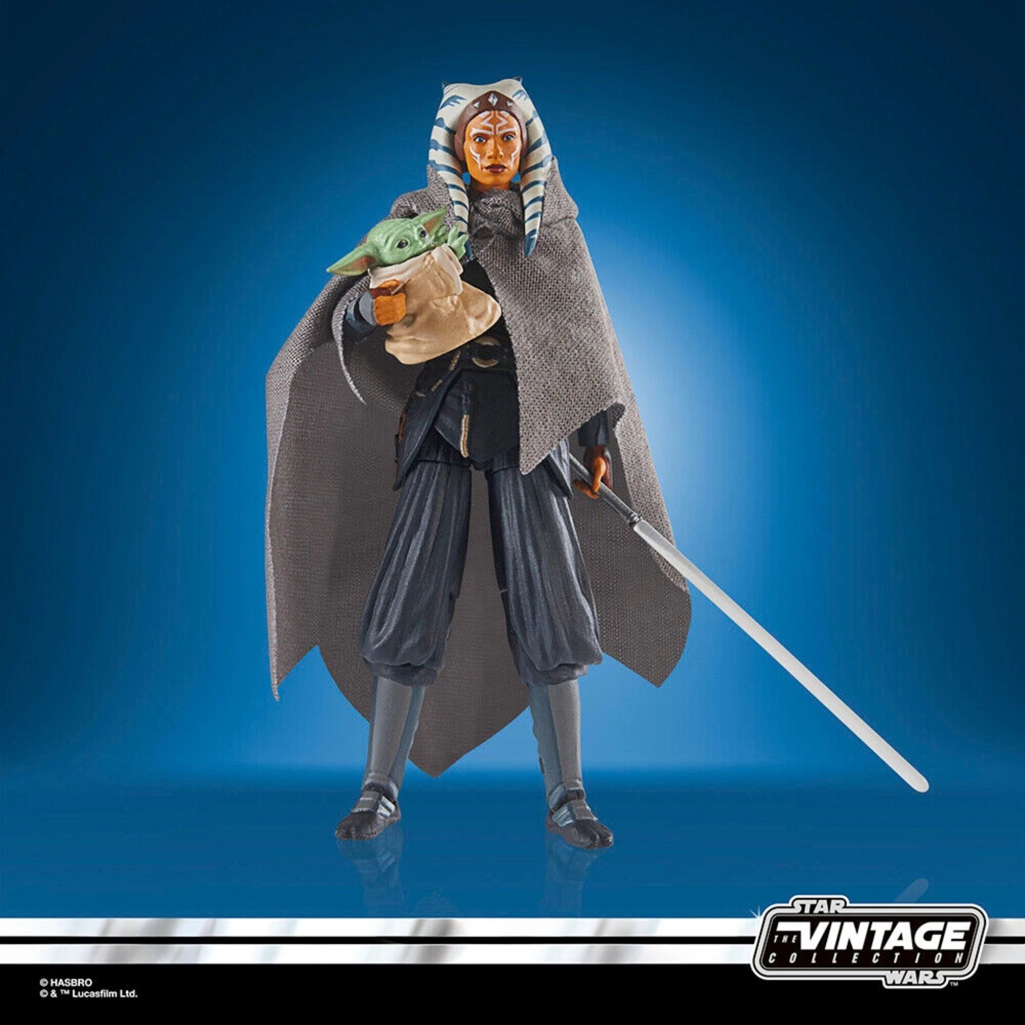 Hasbro Star Wars The Vintage Collection Deluxe Ahsoka Tano And Grogu 2-Pack 2 Hasbro Star Wars The Vintage Collection Deluxe Ahsoka Tano And Grogu 2-Pack - Image 2
