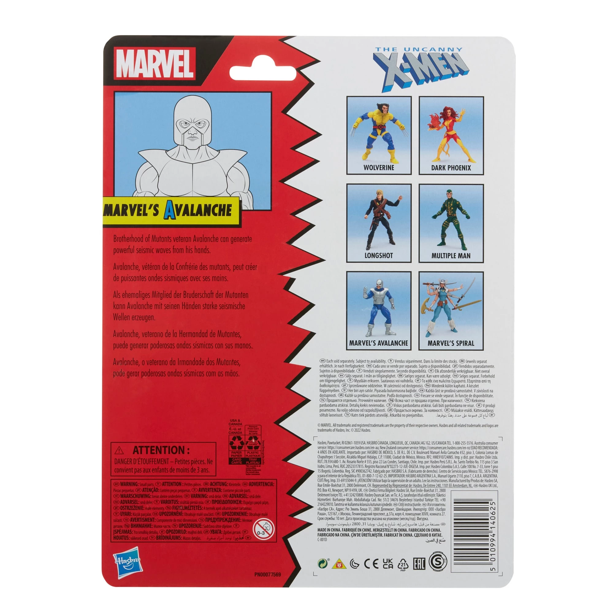 Hasbro Marvel Legends Series Classic Marvel’s Avalanche 6 Hasbro Marvel Legends Series Classic Marvel’s Avalanche - Image 6