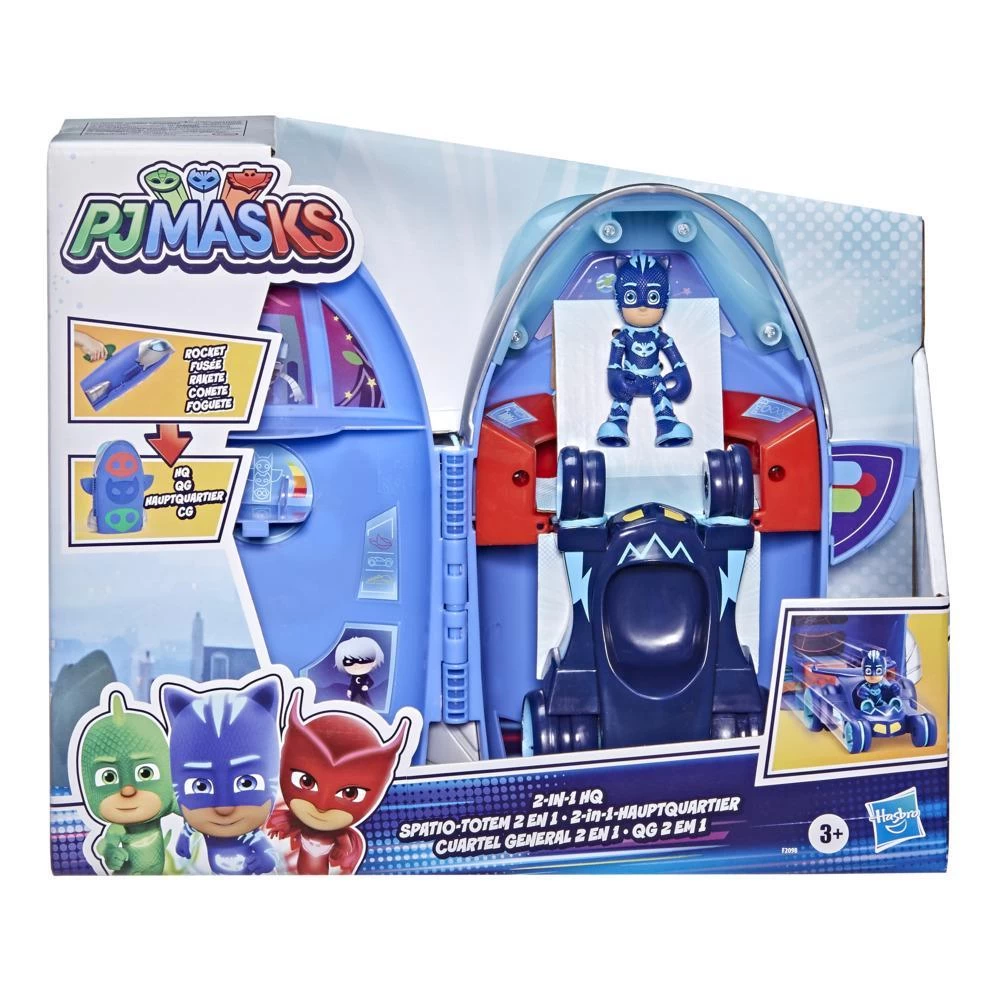 Hasbro PJ Masks 2-in-1 HQ Playset, Headquarters And Rocket Preschool Toy 4 Hasbro PJ Masks 2-in-1 HQ Playset, Headquarters And Rocket Preschool Toy - Image 4