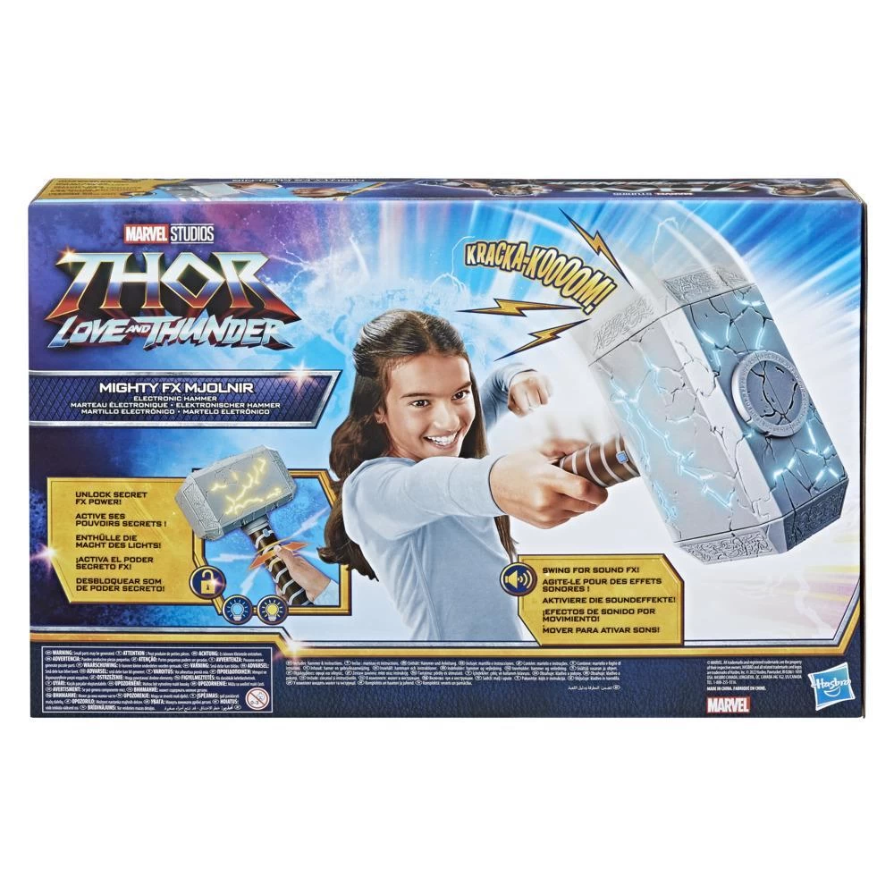 Hasbro Marvel Studios’ Thor: Love And Thunder Mighty FX Mjolnir Electronic Hammer 2 Hasbro Marvel Studios’ Thor: Love And Thunder Mighty FX Mjolnir Electronic Hammer - Image 2