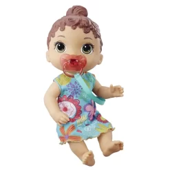 Hasbro BABY ALIVE Baby Lil Sounds: Interactive Brown Hair Baby Doll