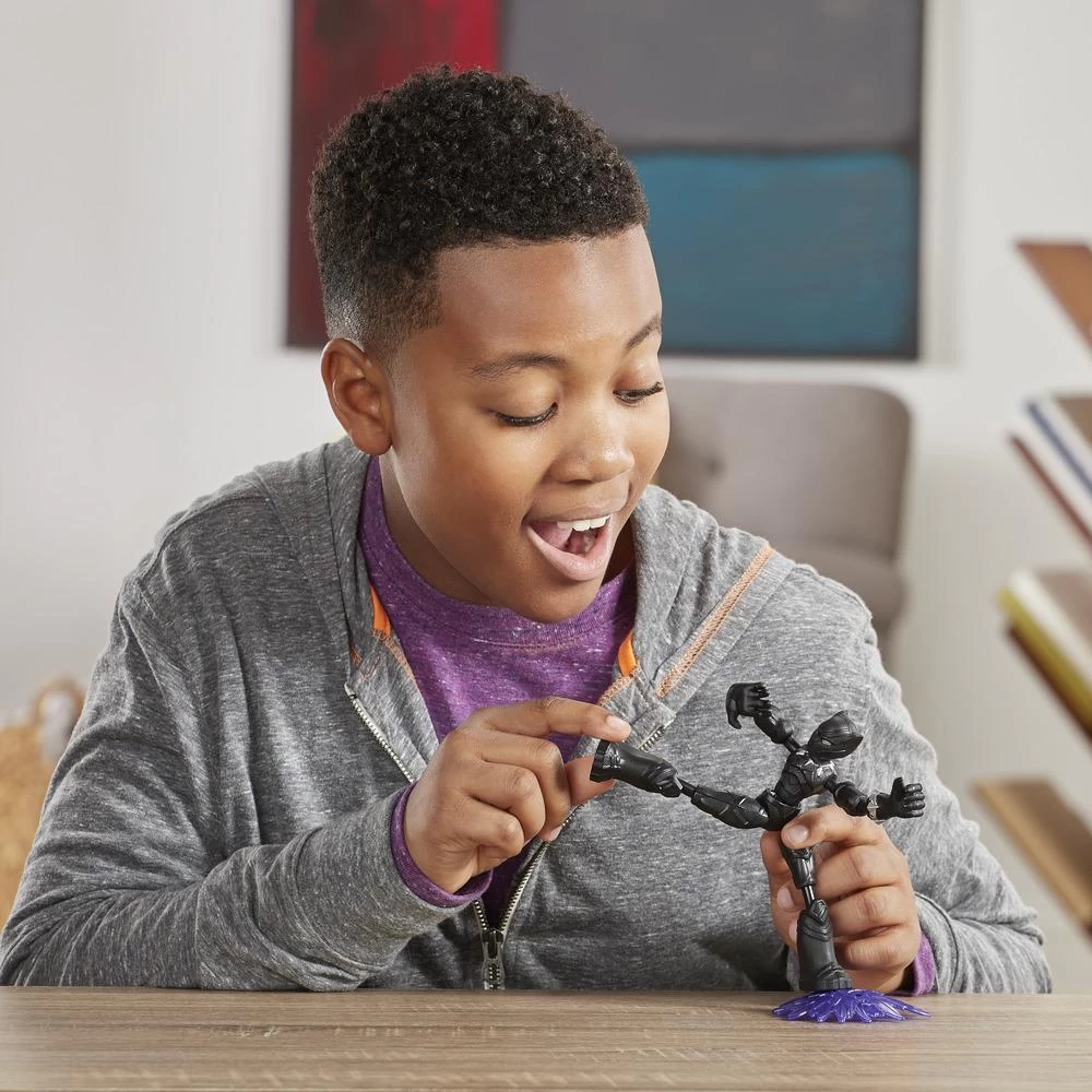 Hasbro Marvel Avengers Bend And Flex Black Panther Action Figure E7868 4 Hasbro Marvel Avengers Bend And Flex Black Panther Action Figure E7868 - Image 4