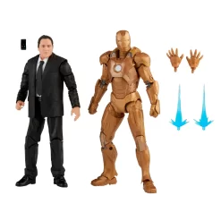 Hasbro Marvel Legends Series Happy Hogan & Iron Man Mark XXI Collectible Action Figures -Hasbro Toys World F0191 PROD MVL IRONMANMIDASHAPPY