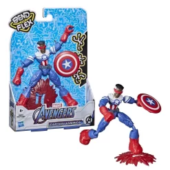 Hasbro Marvel Avengers Bend And Flex Flexible Captain America Action Figure F0971 -Hasbro Toys World F09714