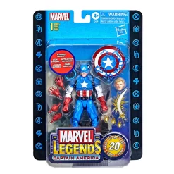 Hasbro Marvel Legends Series 20th Anniversary Captain America Collectible Action Figure