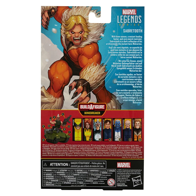 Hasbro Marvel Legends Series X-Men 6-inch Sabretooth Action Figure 6-Inch Collectible Toy 2 Hasbro Marvel Legends Series X-Men 6-inch Sabretooth Action Figure 6-Inch Collectible Toy - Image 2