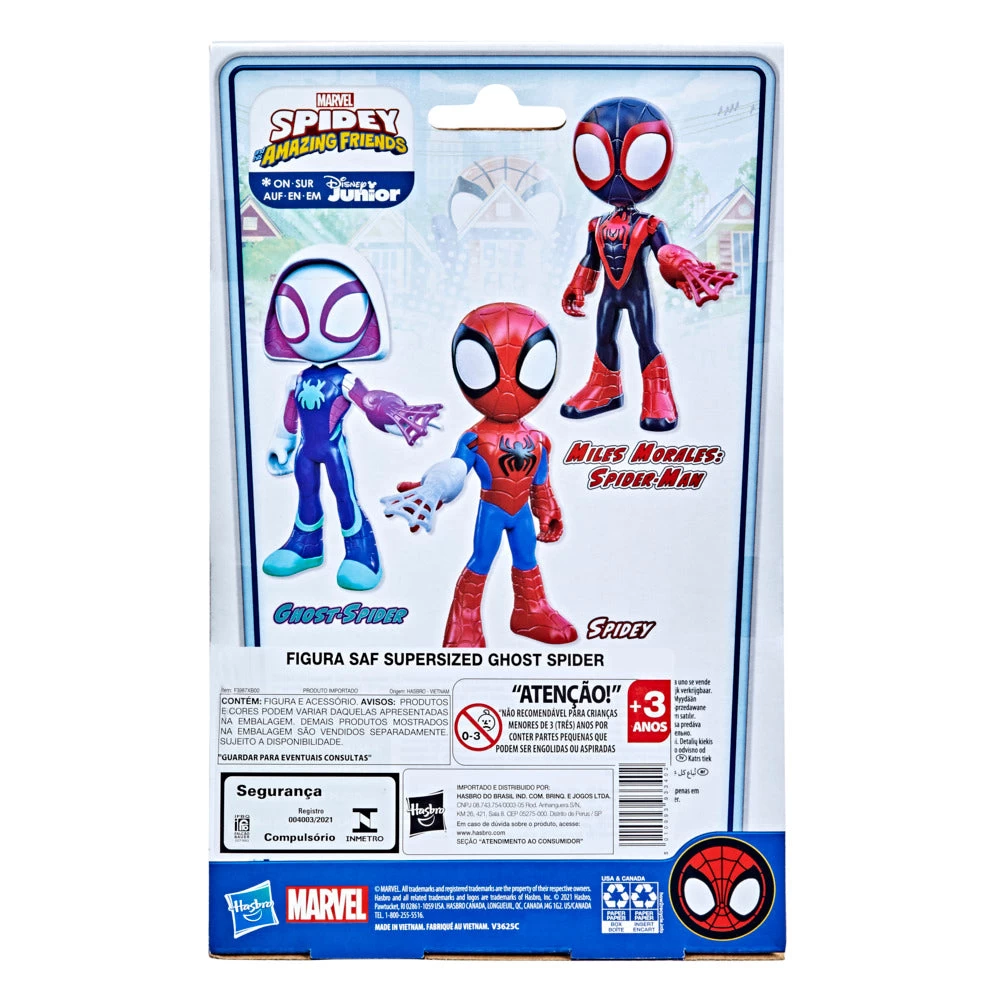 Hasbro Marvel Spidey And His Amazing Friends Supersized Ghost-Spider Action Figure 2 Hasbro Marvel Spidey And His Amazing Friends Supersized Ghost-Spider Action Figure - Image 2