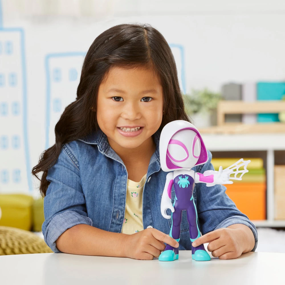 Hasbro Marvel Spidey And His Amazing Friends Supersized Ghost-Spider Action Figure 4 Hasbro Marvel Spidey And His Amazing Friends Supersized Ghost-Spider Action Figure - Image 4