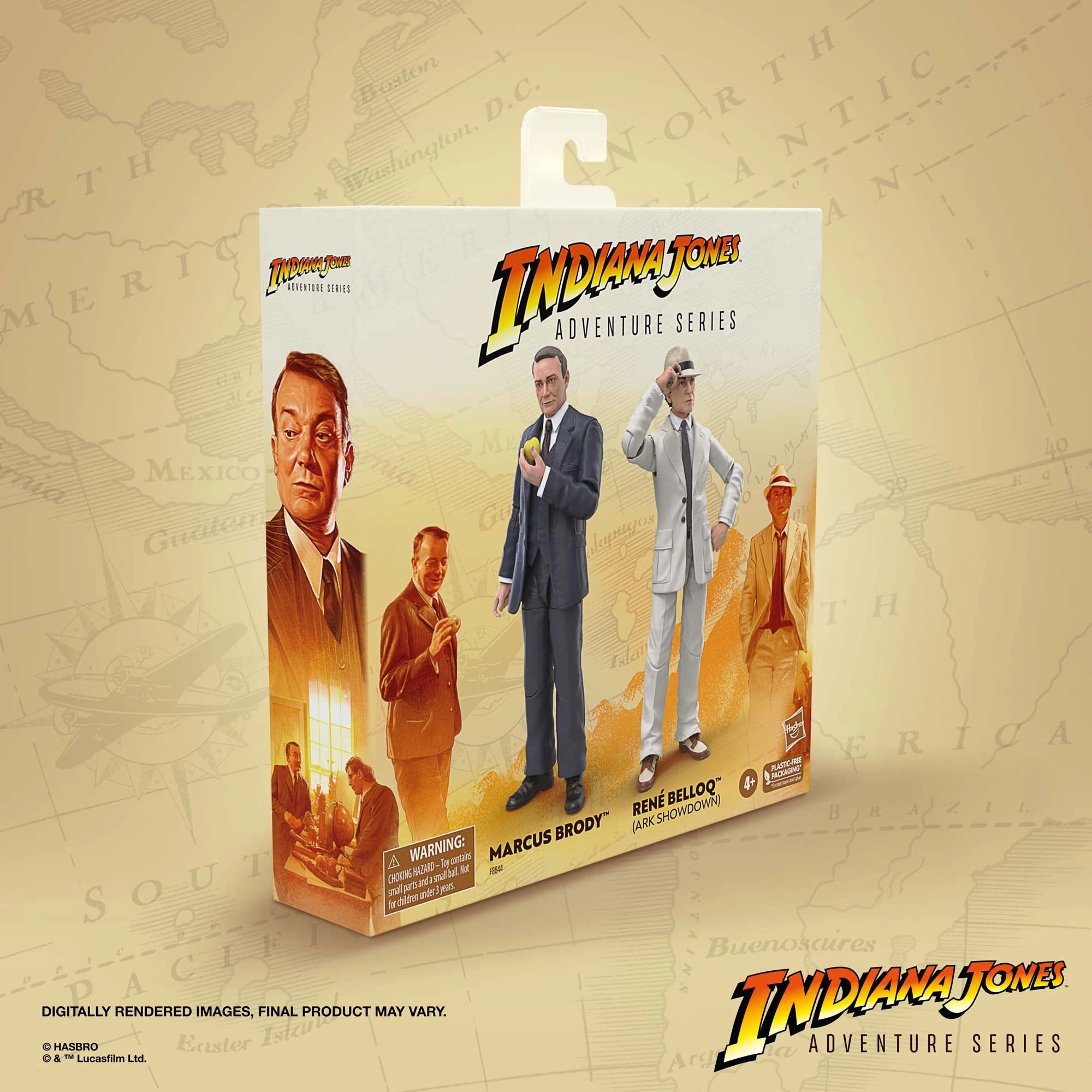 Hasbro Indiana Jones Adventure Series Marcus Brody & René Belloq (Ark Showdown 2-Pack) 3 Hasbro Indiana Jones Adventure Series Marcus Brody & René Belloq (Ark Showdown 2-Pack) - Image 3