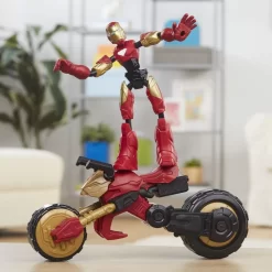 Hasbro Marvel Bend And Flex Flex Rider Iron Man Action Figure Toy -Hasbro Toys World MarvelBendAndFlexFlexRiderIronManActionFigureToy1