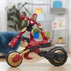 Hasbro Marvel Bend And Flex Flex Rider Iron Man Action Figure Toy -Hasbro Toys World MarvelBendAndFlexFlexRiderIronManActionFigureToy2