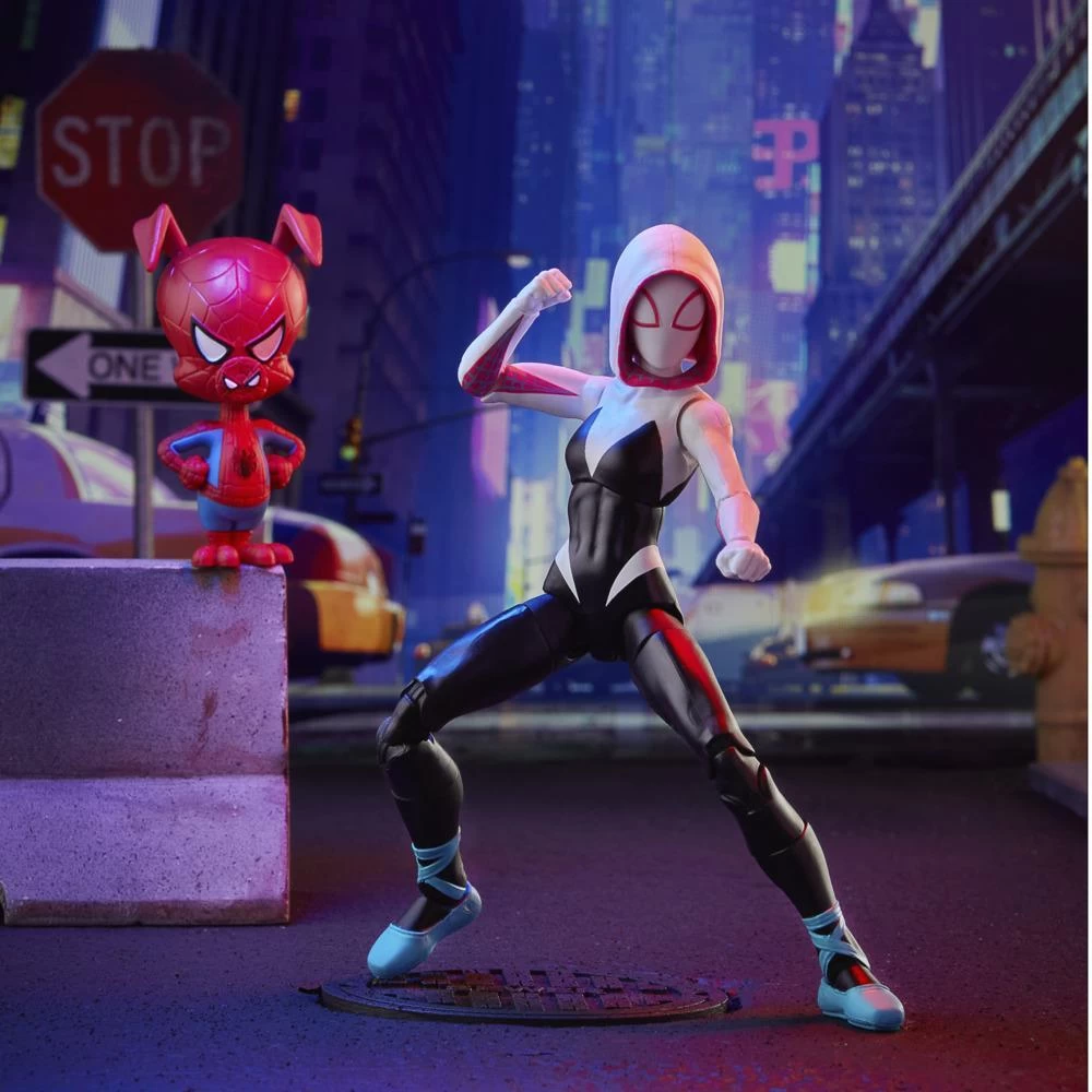 Hasbro Marvel Legends Into The Spider-Verse Gwen Stacy And Spider-Ham 6 Hasbro Marvel Legends Into The Spider-Verse Gwen Stacy And Spider-Ham - Image 6