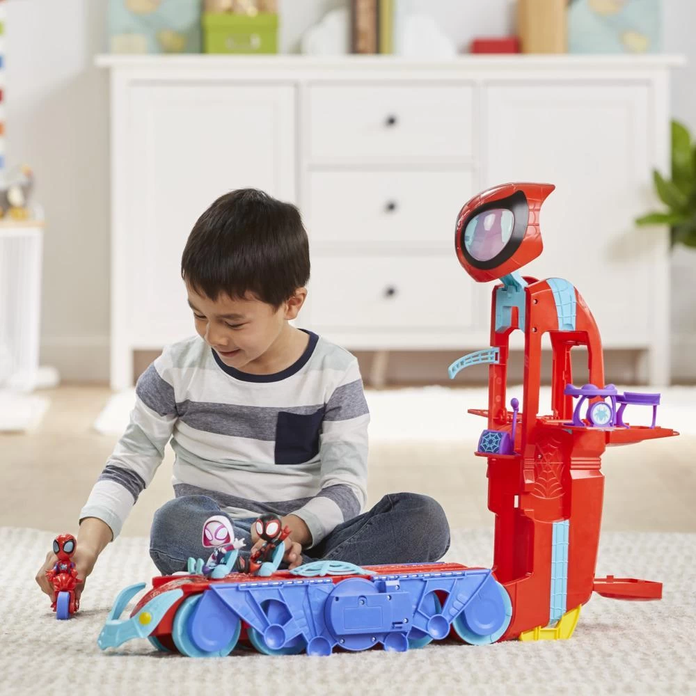 Hasbro Marvel Spidey And His Amazing Friends Spider Crawl-R 2-in-1 Deluxe Headquarters Playset 7 Hasbro Marvel Spidey And His Amazing Friends Spider Crawl-R 2-in-1 Deluxe Headquarters Playset - Image 7