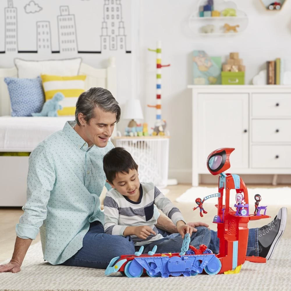 Hasbro Marvel Spidey And His Amazing Friends Spider Crawl-R 2-in-1 Deluxe Headquarters Playset 5 Hasbro Marvel Spidey And His Amazing Friends Spider Crawl-R 2-in-1 Deluxe Headquarters Playset - Image 5