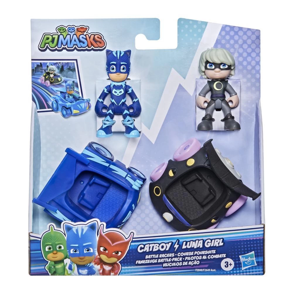 Hasbro PJ Masks Catboy Vs Luna Girl Battle Racers Toy 2 Hasbro PJ Masks Catboy Vs Luna Girl Battle Racers Toy - Image 2