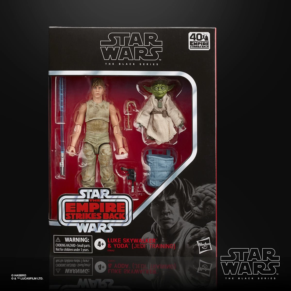 Hasbro Star Wars Black Series 40th Anniversary Deluxe Luke Skywalker & Yoda (Jedi Training) 2-Pack 5 Hasbro Star Wars Black Series 40th Anniversary Deluxe Luke Skywalker & Yoda (Jedi Training) 2-Pack - Image 5