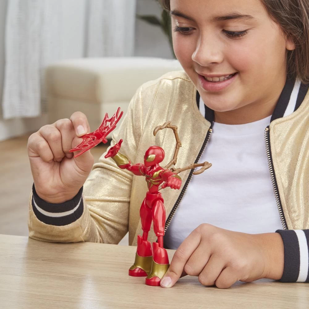 Hasbro Marvel Spider-Man Bend And Flex Iron Spider Action Figure 3 Hasbro Marvel Spider-Man Bend And Flex Iron Spider Action Figure - Image 3