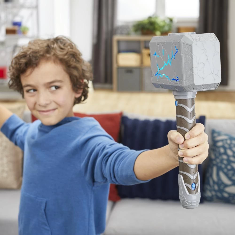 Hasbro Marvel Studios’ Thor: Love And Thunder Mighty FX Mjolnir Electronic Hammer 5 Hasbro Marvel Studios’ Thor: Love And Thunder Mighty FX Mjolnir Electronic Hammer - Image 5