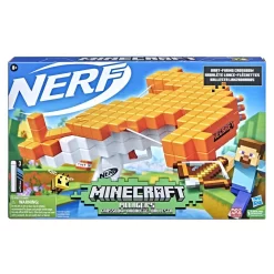 Hasbro NERF Minecraft Pillager's Crossbow Dart-Blasting Crossbow