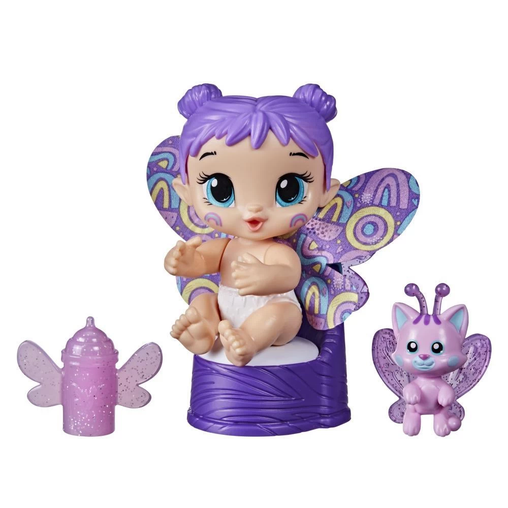 Hasbro Baby Alive Glo Pixies Minis Doll, Plum Rainbow 3 Hasbro Baby Alive Glo Pixies Minis Doll, Plum Rainbow - Image 3